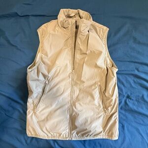 H&M Tan Sleeveless Zip Vest